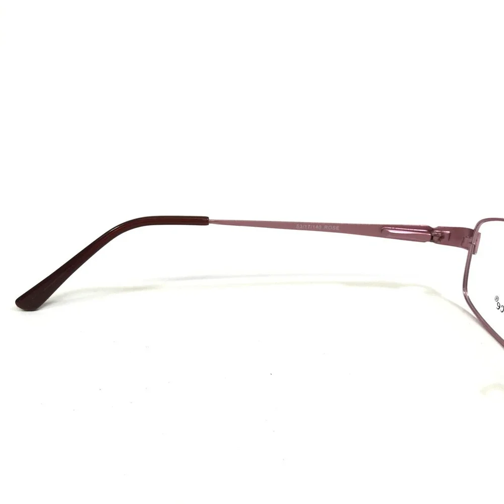Enhance Eyeglasses Frames 3870 ROSE Rose Gold Rectangular Wire Rim 53-17-140